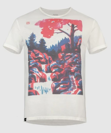WOOX Kaskády Off White pánské triko