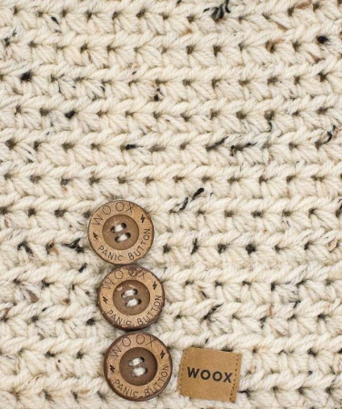 WOOX Kawhe Button Beanie béžová pánská čepice