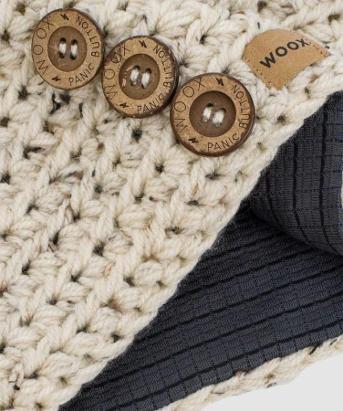 WOOX Kawhe Button Beanie béžová pánská čepice