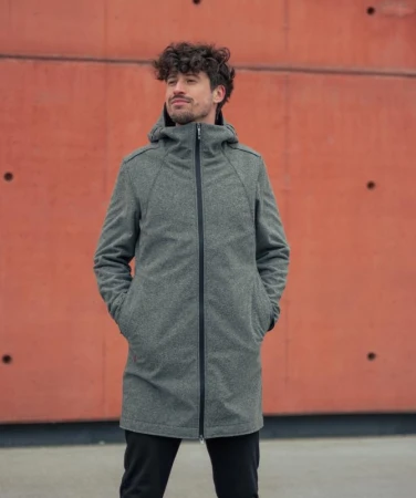Woox Kinpu Castor Grey softshellová parka