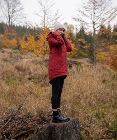 WOOX Kirkja vol.II Red Dahlia dámská parka