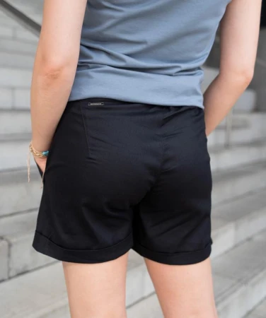 WOOX La Laguna Caviar Black dámské kraťasy