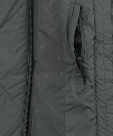 WOOX Lomes Urban Chic tmavě zelený dámský kabát