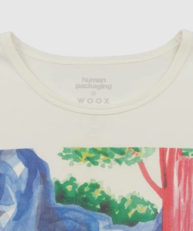 WOOX Loni v létě Off White pánské triko