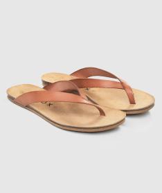 Woox Lora Natura Brown dámské žabky Woox Lora Natura Brown dámské žabky