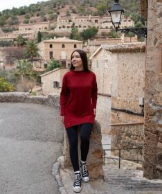 Woox Lyckan Red Dahlia svetr