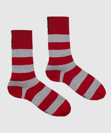 WOOX Mandoto Red pánské merino ponožky
