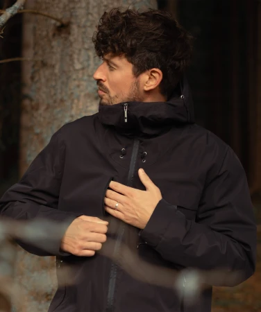 WOOX Marmora Anthracite pánský kabát