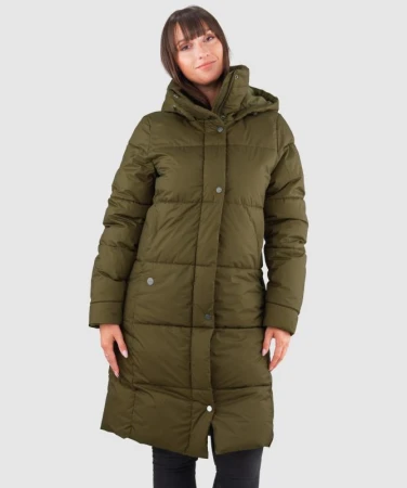 WOOX Monashee Dark Olive dámský kabát