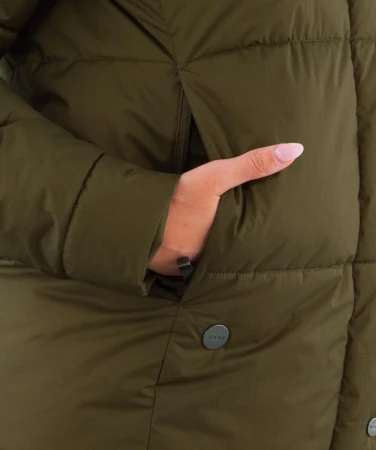 WOOX Monashee Dark Olive dámský kabát