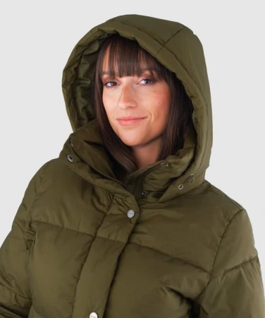 WOOX Monashee Dark Olive dámský kabát