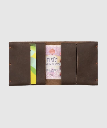 WOOX Moneta Maturus Fuscus pánská kožená peněženka