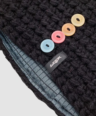 WOOX Night Button Beanie černá pánská čepice