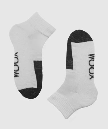WOOX Orin White pánské merino ponožky