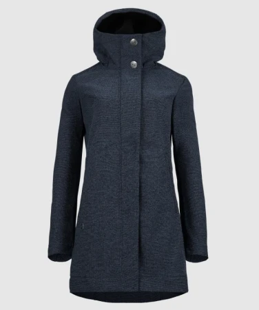 Woox Warley Midnight Navy woolshellová parka