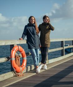 Woox Warley Midnight Navy woolshellová parka