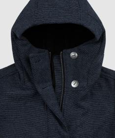 Woox Warley Midnight Navy woolshellová parka