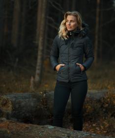 Woox Pinna Antracit Chica dámska zimná bunda