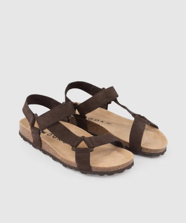 WOOX Pirao Brown dámské sandály