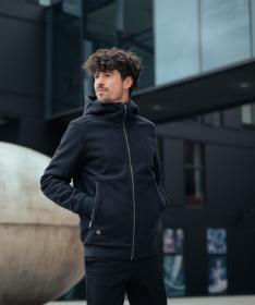 Woox Pollok Blue Graphite softshellová bunda