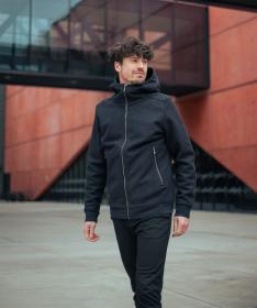 Woox Pollok Blue Graphite softshellová bunda