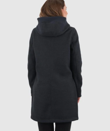 Woox Rajala Black Beauty woolshellový kabát