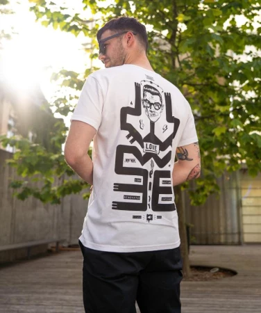 WOOX Renovatur Off White pánské triko