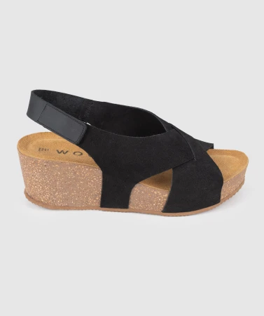 WOOX Rizza Black dámské sandály