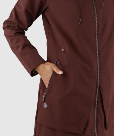 Woox Sanna Bitter Chocolate dámská větrovka