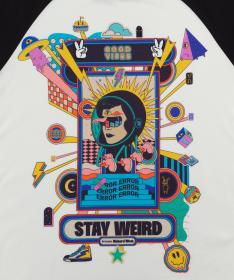 Woox Stay Weird Off White triko