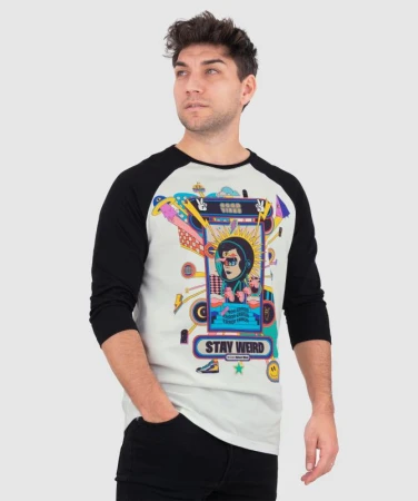 Woox Stay Weird Off White triko Woox Stay Weird Off White triko