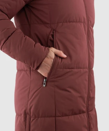 WOOX Ticinese Oxblood Red dámský kabát