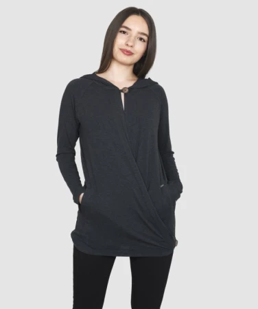 Woox Twister Ladies Hoodie Black kardigan Woox Twister Ladies Hoodie Black kardigan