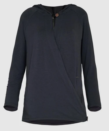Woox Twister Ladies Hoodie Black kardigan