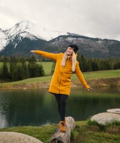 Woox Uldale Buckthorn Brown dámská větrovka