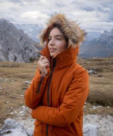 Woox Ventus Calida Umber Chica dámska zimná bunda