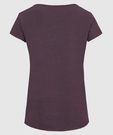 Woox Wanaka Plum Wine dámské merino triko