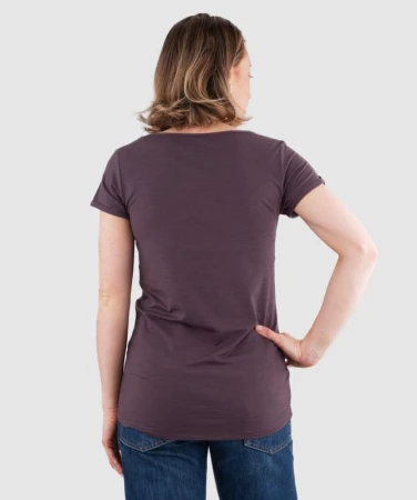 Woox Wanaka Plum Wine dámské merino triko