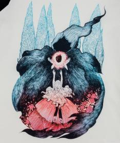 WOOX Tričko Wiesen Off White