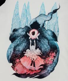 WOOX Tričko Wiesen Off White