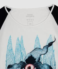 WOOX Tričko Wiesen Off White