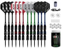 Xq Max 75-dielna sada šípky 12x oceľové šípky + príslušenstvo Xq Max 75-dielna sada šípky 12x oceľové šípky + príslušenstvo