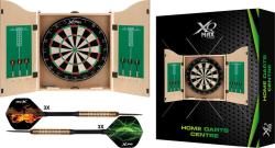 Xq Max Kabinet se sisalovým terčem a šipkami HOME WOODEN