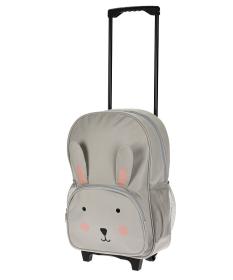 Xqmax Dětský kufr na kolečkách BUNNY 29 x 40 cm šedá Xqmax Dětský kufr na kolečkách BUNNY 29 x 40 cm šedá