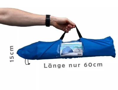 Xqmax Plážový stan skládací UV50+ 270x120x120 modrá