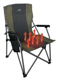 Cattara Židle kempingová skládací WARM s vyhříváním