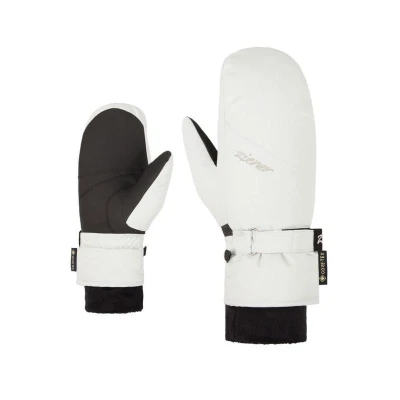 Ziener Klairo-Z GTX + Gore plus warm Mitten-113039-183-White fog dámské lyžařské palčáky