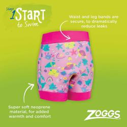 ZOGGS Dívčí neoprenové plavky SWIMSURE NAPPY SEA QUEEN