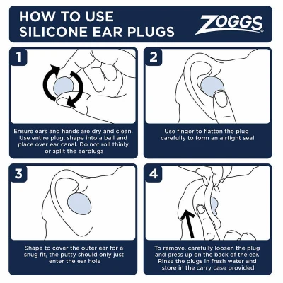 ZOGGS Ucpávky do uší EAR PLUGS, 4 ks
