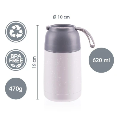 Zopa Termoska na jídlo se silikonovým držákem 620 ml City